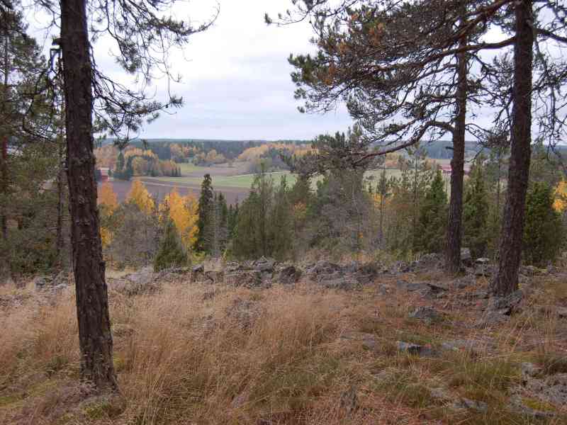 Kuva: Röykkiöalueelta avautuu upea näköala alas Asteljoenlaaksoon. Satu Mikkonen-Hirvonen 10/2006