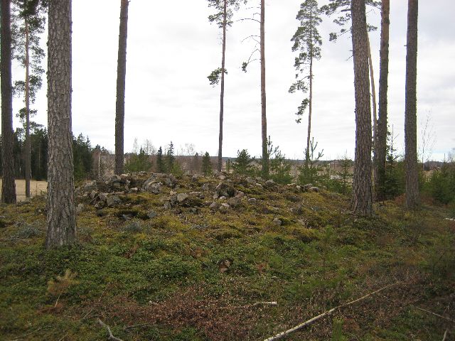 Kuva: Juholan röykkiöalue kuvattuna idästä keväällä Leena Koivisto 15.4.2010